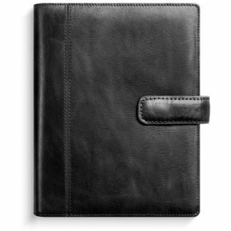 System Mini ugekalender tværformat sort skind 2026