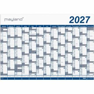 V&aelig;gkalender, Mayland k&aelig;mpe, 60x700mm &aring;r: 2027, Flerfarvet,