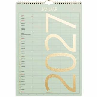 V&aelig;gkalender, Mayland Familie, Family, A4 210x297mm &aring;r: 2027, Flerfarvet,, FSC Mix Credit