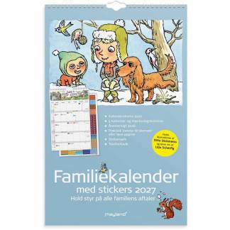 V&aelig;gkalender, Mayland Familie Otto Dickmeiss, 270x424mm &aring;r: 2027, Flerfarvet,, FSC Mix Credit