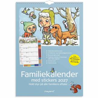 V&aelig;gkalender, Mayland Familie Otto Dickmeiss, 297x421mm &aring;r: 2027, Flerfarvet,, FSC Mix Credit