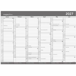 Basic kontorkalender m/whiteboard-funktion A2 2027