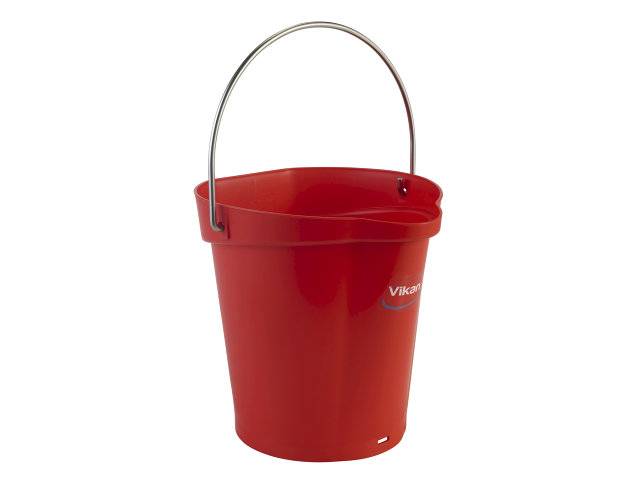 Spand 6l r&oslash;d Vikan L:260mm B:270mm H:258mm