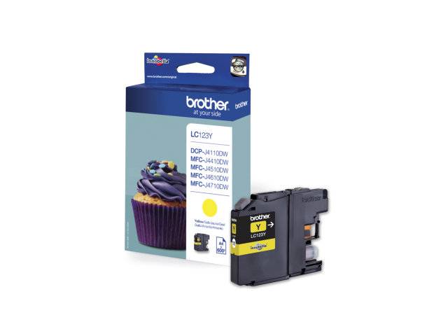 BROTHER LC123Y yellow ink
