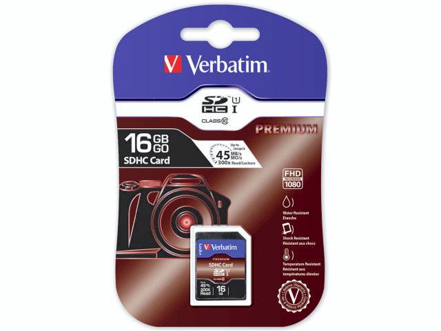 SDHC Card 16GB Class 10
