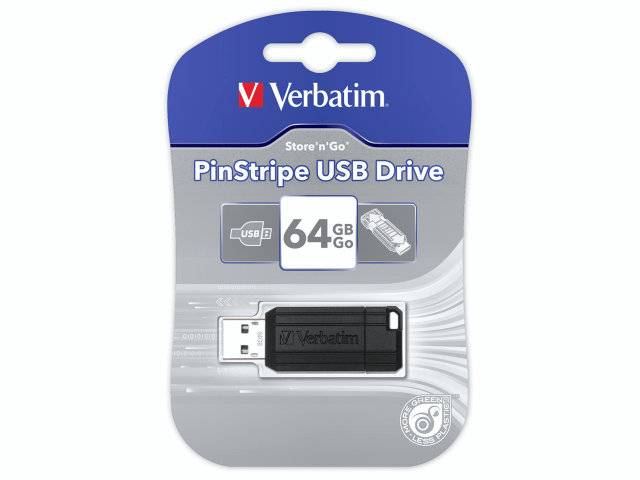 USB 2.0 Store &acute;N&acute; Go Pin 64GB, Black