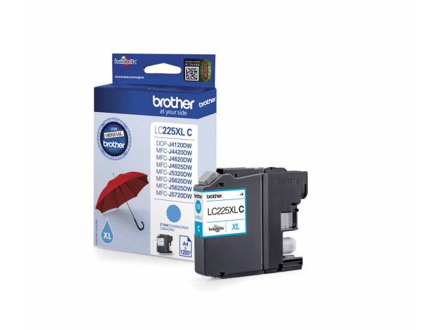 BROTHER LC225XLC ink cyan 1200pages