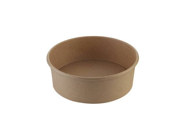 Salatbowle pap brun 750ml &Oslash;185x50mm 26 oz 50stk/pak
