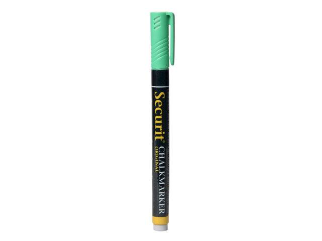 Chalkmarker Securit Original gr&oslash;n 1-2mm rund spids