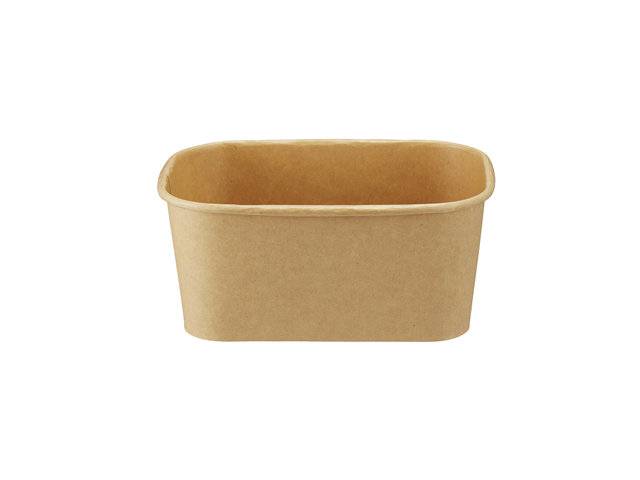 Papcontainer microovn 1000ml brun 172x120x76mm 50stk/pak