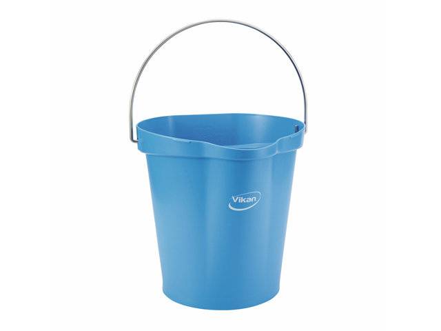 Spand 12l Vikan med hank bl&aring;
