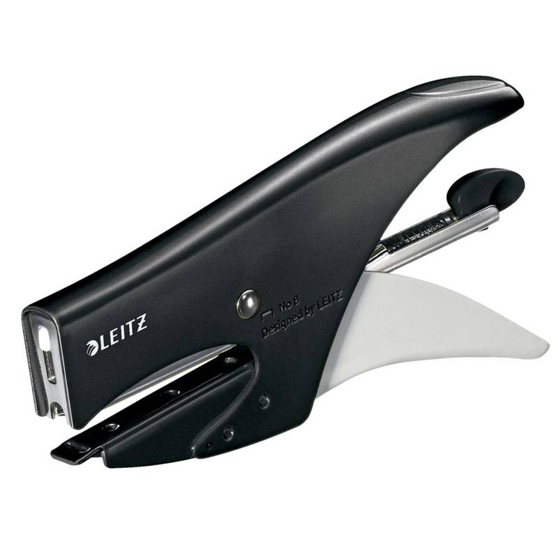 H&aelig;ftetang Leitz 5547 15ark metal sort H&aelig;ftemaskine st&oslash;rrelse: NO. 8