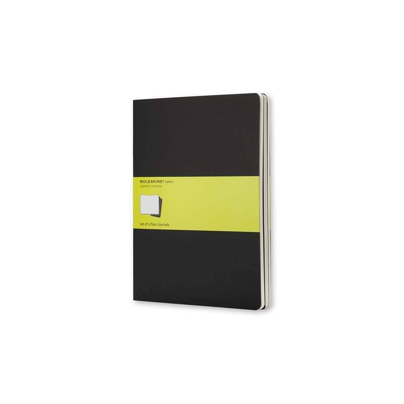 Notesbog MOLESKINE Cahier Journal ulinieret XL 3-pack