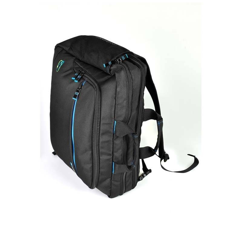 Computertaske hybrid 15,6" bl&aring; Line af genbrugsflasker