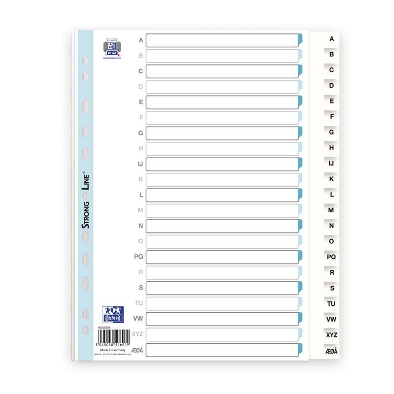 Register ELBA Strong-Line A4 A-&Aring;+ hvid 0,12mm