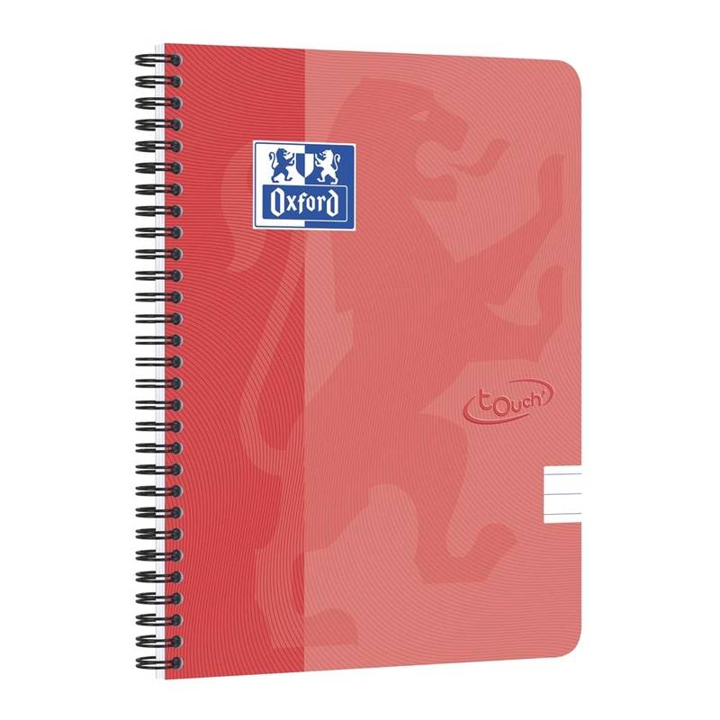 Notesbog Oxford TOUCH A5+ orange linieret 90g