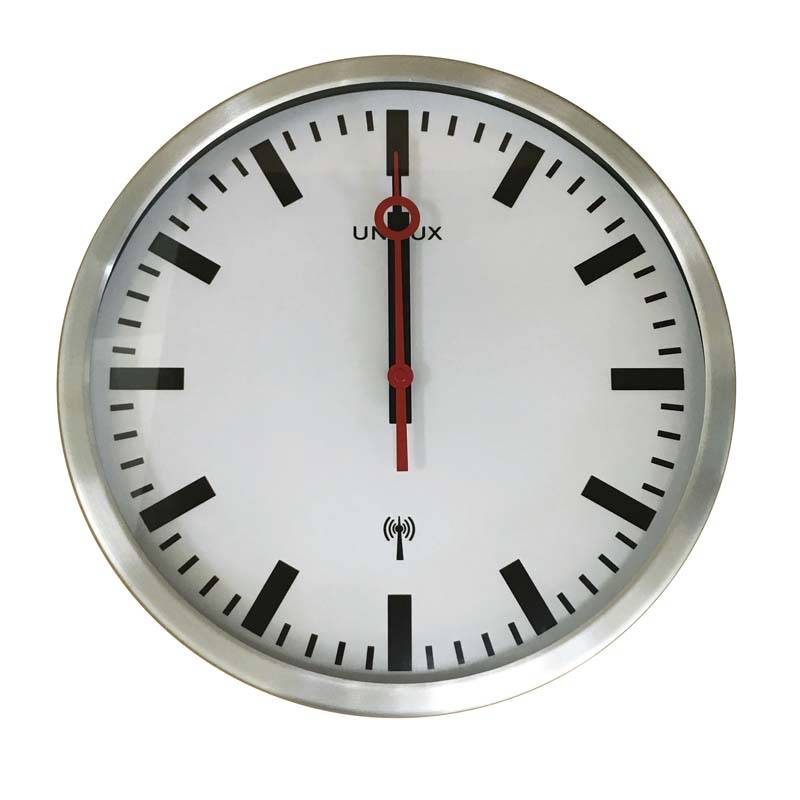 Ur Unilux Pendule Station metal gr&aring; 355x355x50mm
