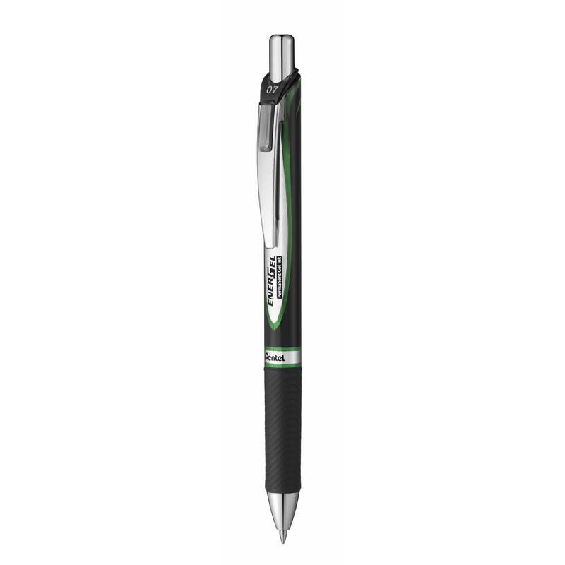 Rollerpen Pentel EnerGel gr&oslash;n BLP77-D 0,7mm permanent