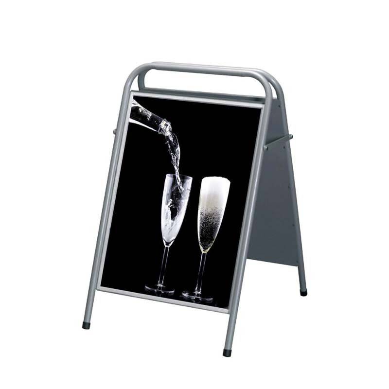 Gadeskilt TWIN Light B2 Expo Sign 50x70cm hvid m/magnetluk