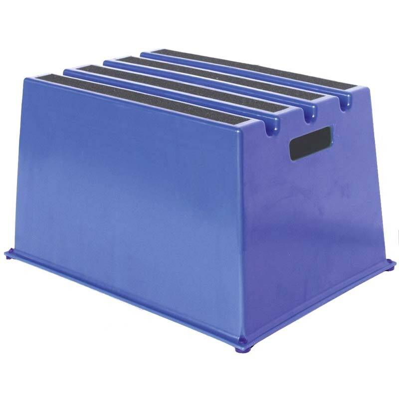 Sikkerheds trin m/1 trin bl&aring; Sikkerhedstrin Twinco Twin 375x527 x307mm
