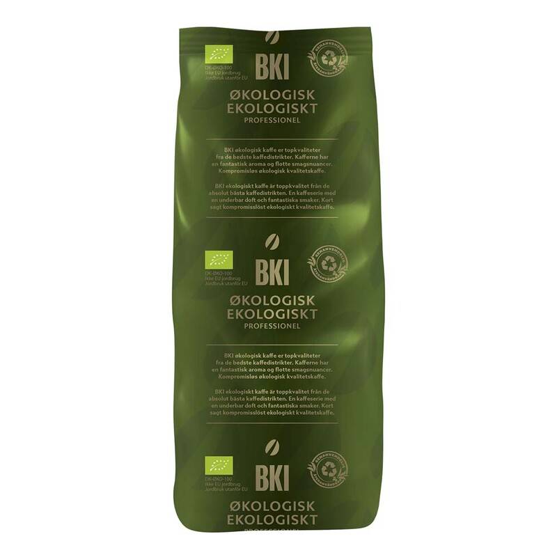 Kaffe BKI &oslash;kologisk 500g/ps Kaffe formalet pose a 500gr