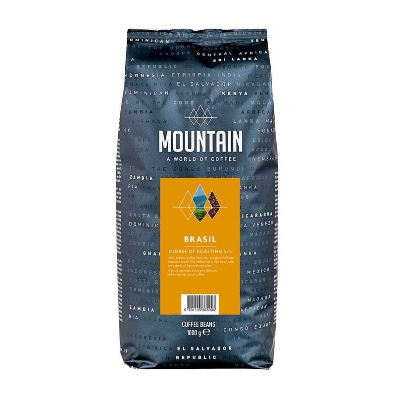 Kaffe Mountain Brasil hele b&oslash;nner 1kg/ps