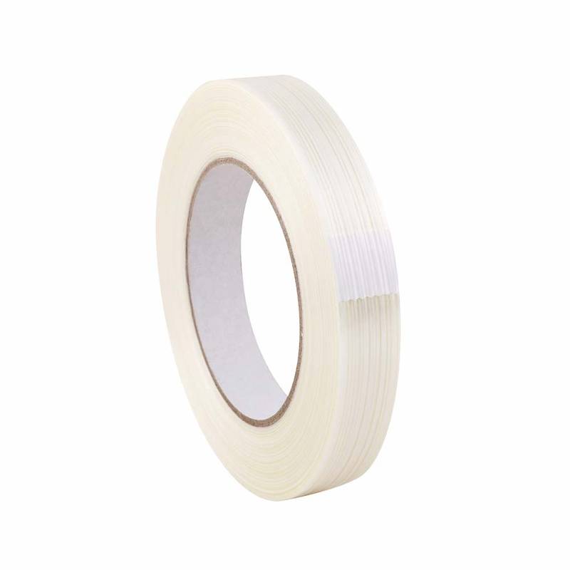 Tape fiberarmeret 25mmx50m Filamenttape 25 mm x 50.00 m Rulle hvid