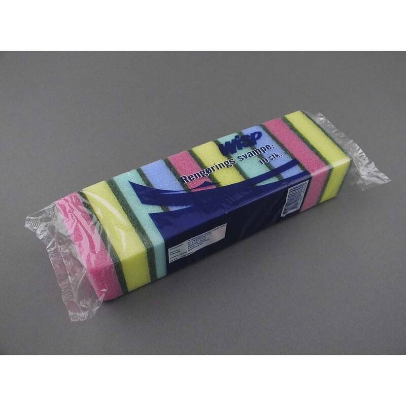 Multisvamp 9x6x3cm Skuresvamp Multisponge assorted color assorteret