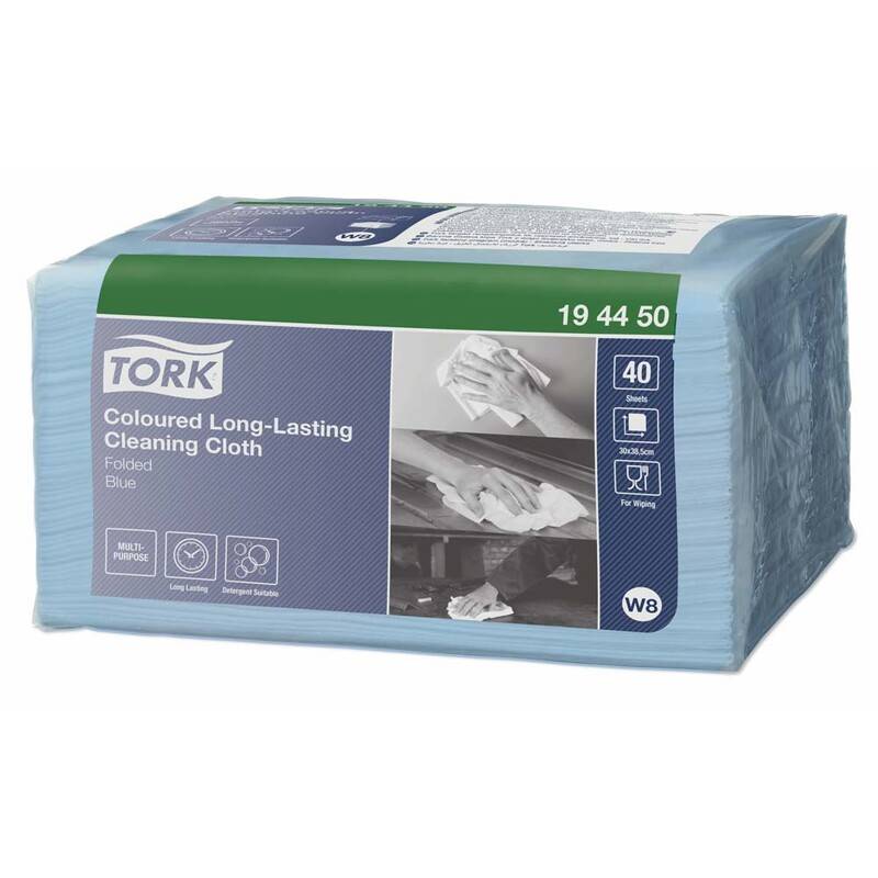 Allround klud Tork Premium W8 Small Pack bl&aring; 30x38cm 40stk