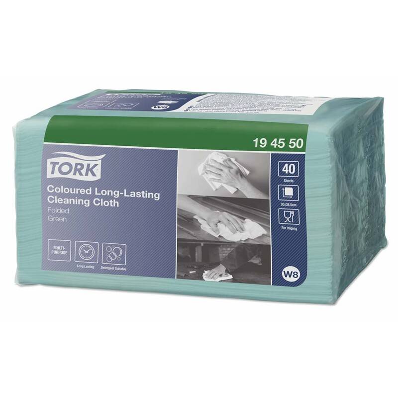 Allround klud Tork Premium W8 Small Pack gr&oslash;n 30x38cm 40stk