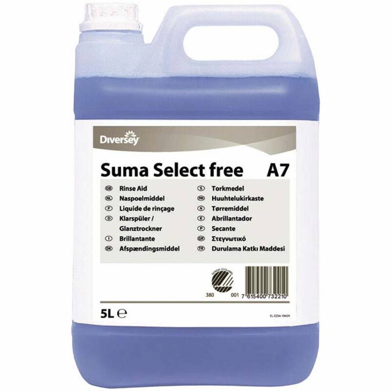 Afsp&aelig;nding Suma Select free A7 5l Afsp&aelig;ndingsmiddel Diversey 5.000 l