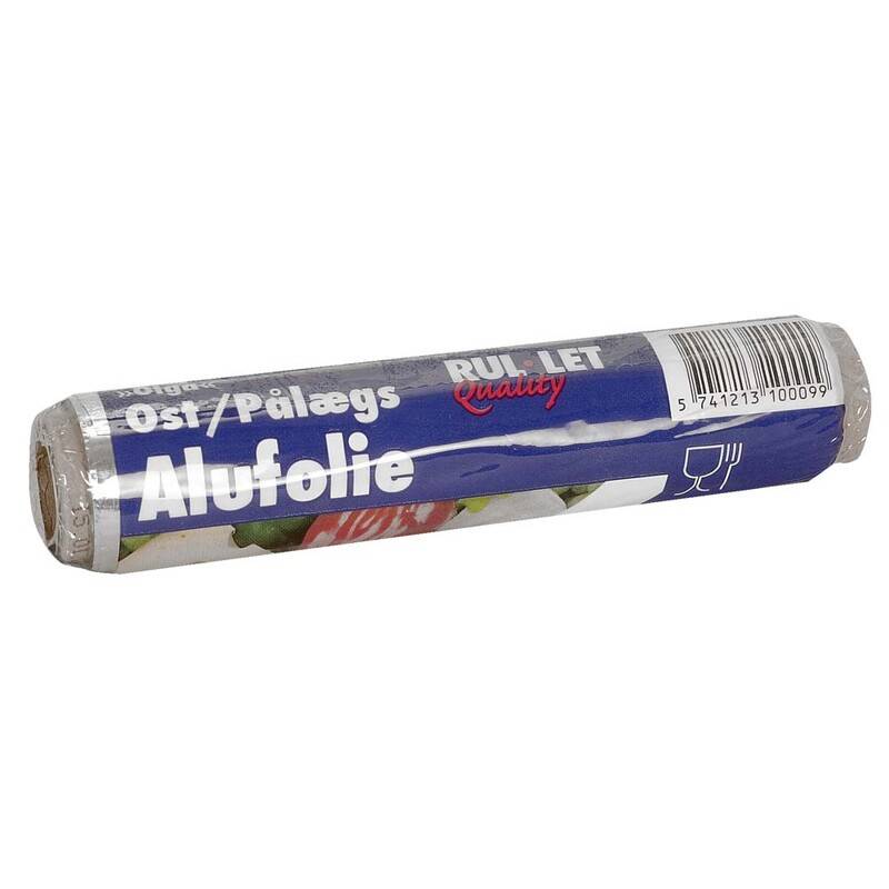 Ostefolie alu 14cmx20m sm&oslash;rrebr&oslash;dsfolie