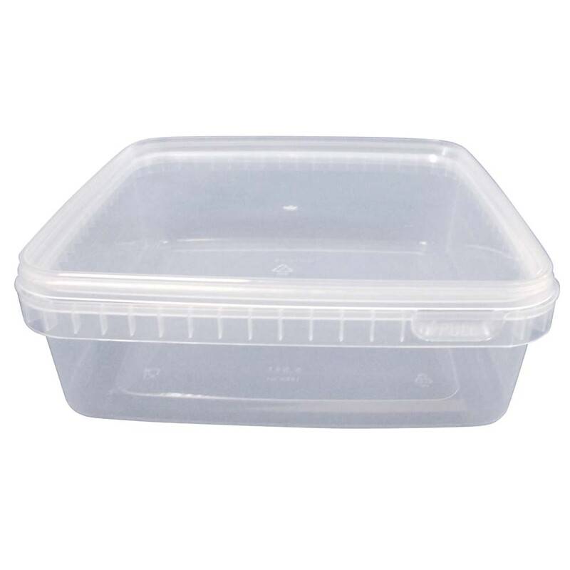 Condib&oslash;tte u/l&aring;g 1300ml 195x195x51mm klar 58stk/pak