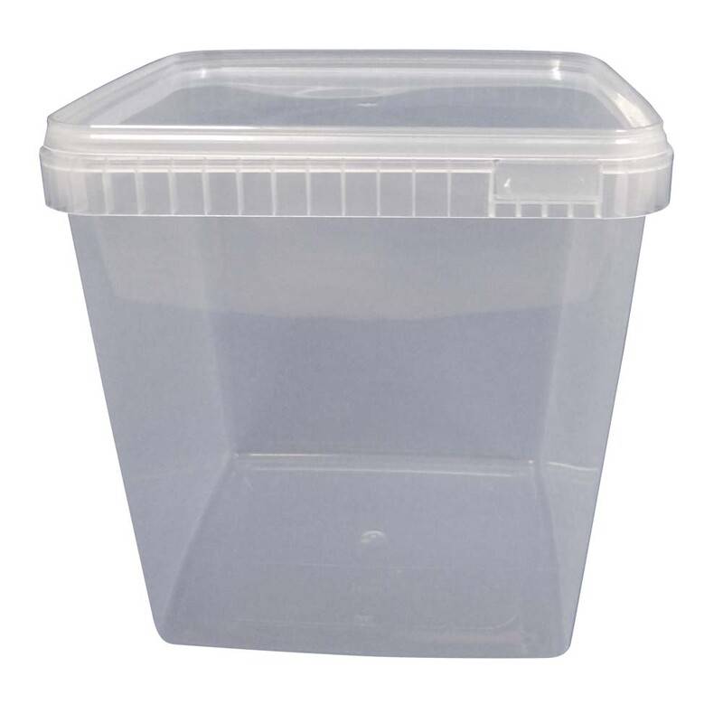 Condib&oslash;tte u/l&aring;g 5000ml 195x195x191mm klar 45stk/pak