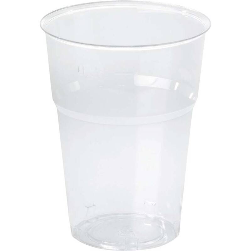 Plastglas &oslash;konomi 25cl 0,2l 50stk/ps Duni Rund 0.200 l transparent