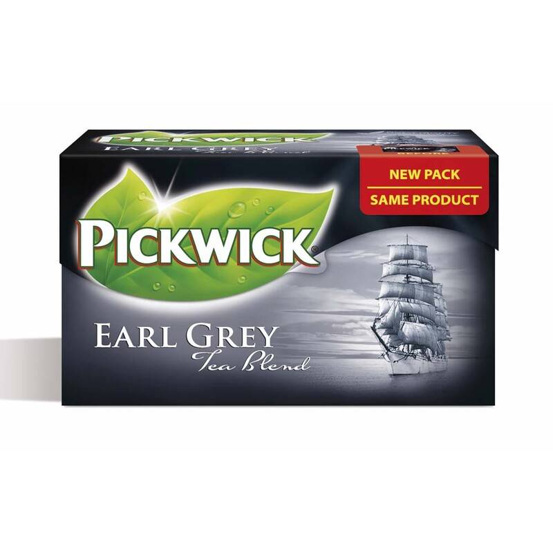 Te Pickwick Earl gr&aring; 20breve/pak Earlgrey pakke a 20 stk