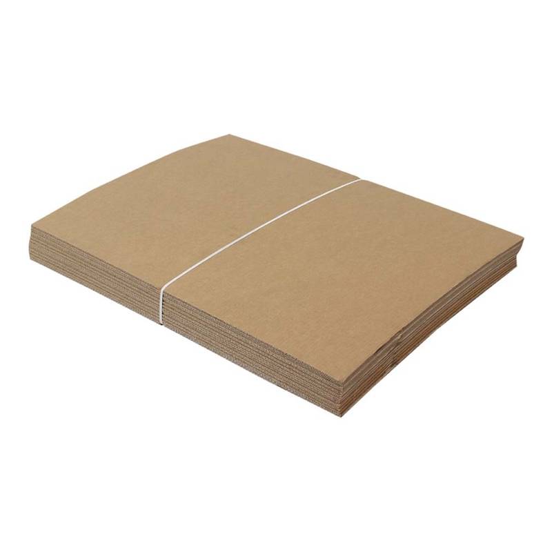 B&oslash;lgepapark brun 15x50cm 15 x 500 mm 1-lags B-flute 3.000 mm