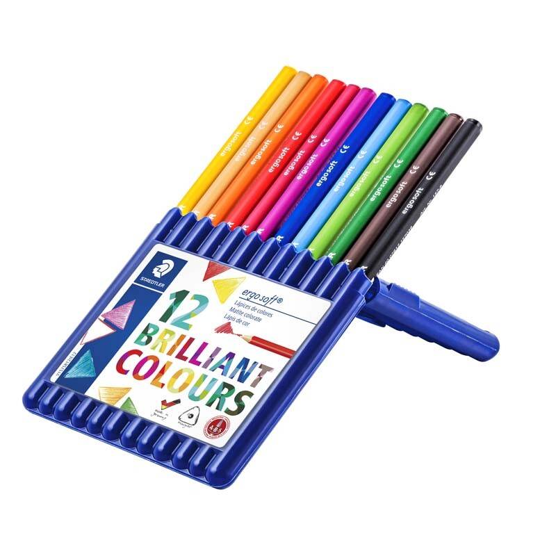 Farveblyanter Staedtler ass. Ergosoft 157-SB12 12stk/s&aelig;t