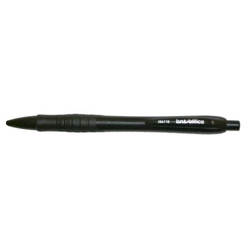 Pencil sort 0,7mm m/click gummigreb viskel&aelig;der