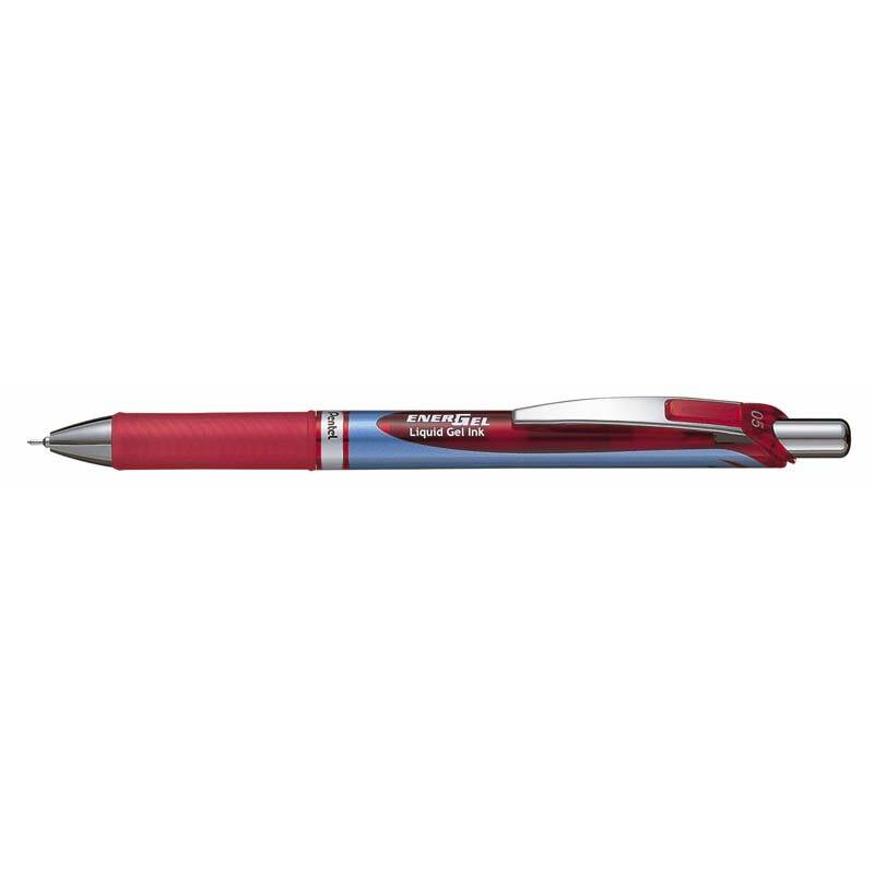 Rollerpen Pentel EnerGel r&oslash;d 0,5mm BLN75-B
