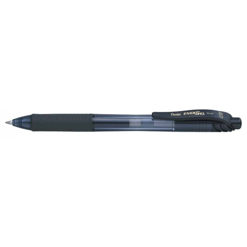 Rollerpen Pentel EnerGelX sort 0,7mm BL107