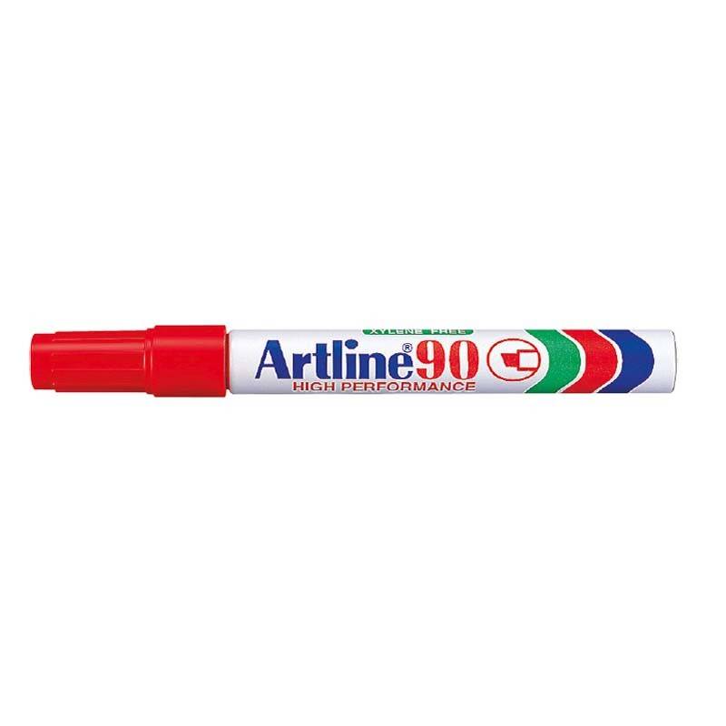 Marker Artline 90 permanent r&oslash;d 2-5mm EK90 Rund spids