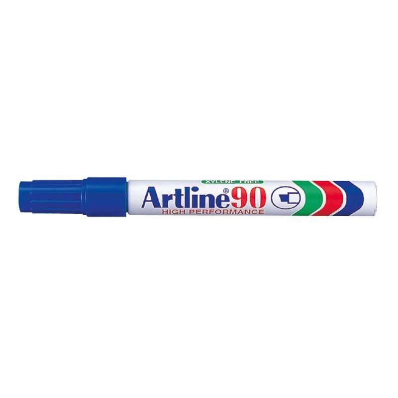 Marker Artline 90 permanent bl&aring; 2-5mm EK90 Rund spids