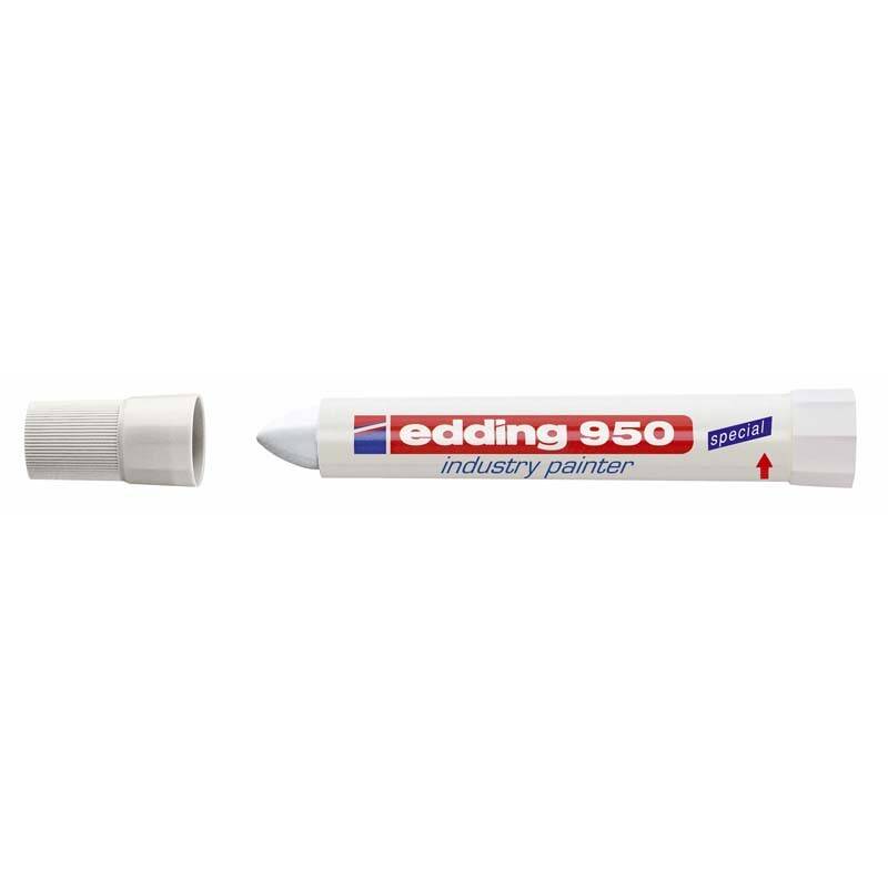 Marker Edding 950 permanent hvid 10mm Rund spids