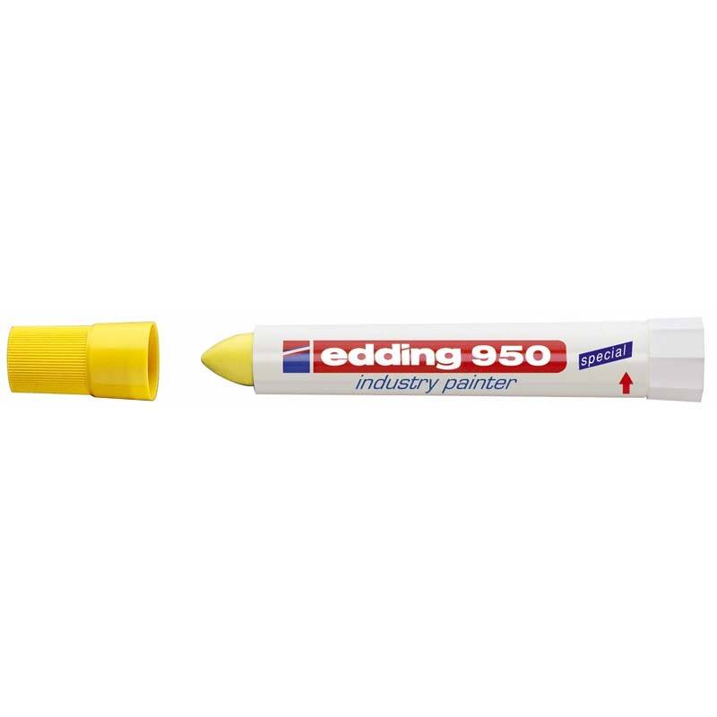 Marker Edding 950 permanent gul 10mm Rund spids
