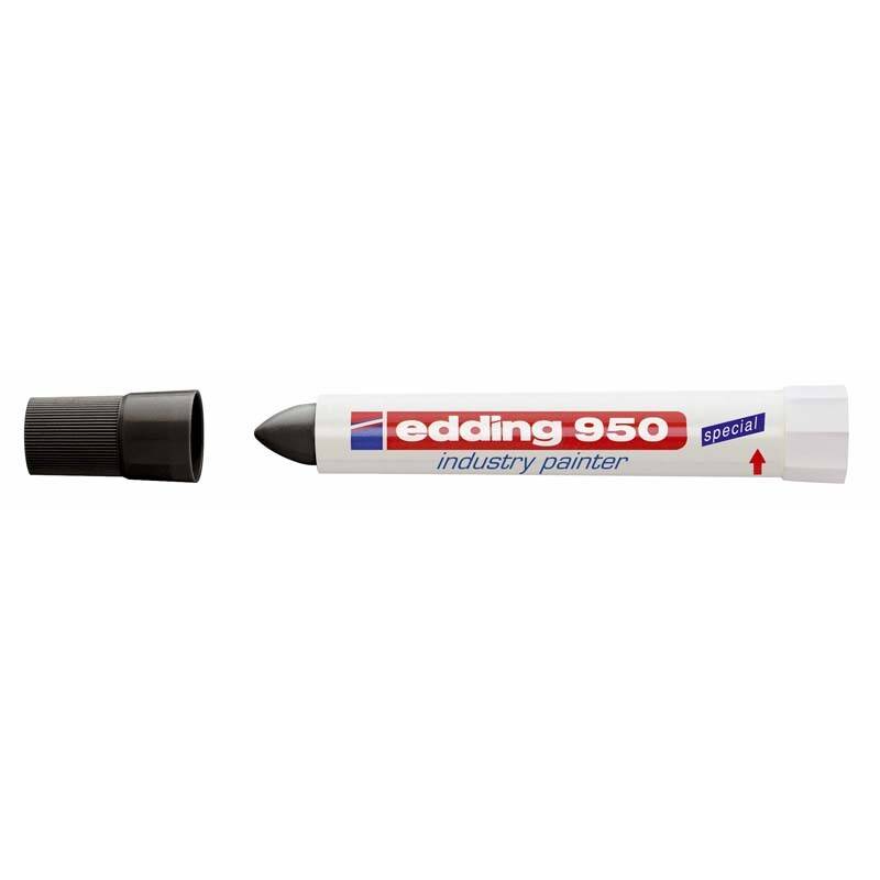 Marker Edding 950 permanent sort 10mm Rund spids
