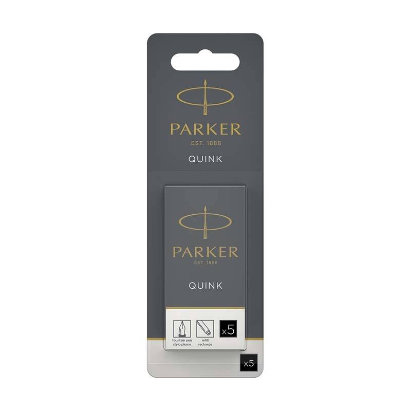 Refill til Parker fyldepen sort bl&aelig;k Quink
