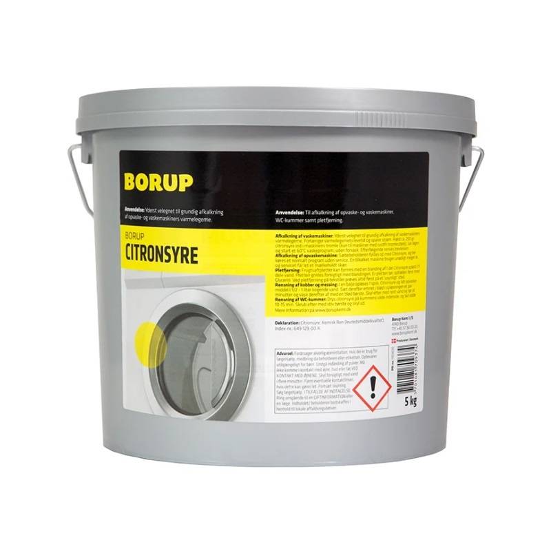 Citronsyre pulverform 5kg 53037 Borup 5kg Citric Acid powder