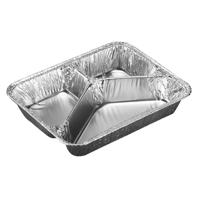 Foliebakke 5599 3-rums 990ml 227x178x39mm 100stk/pak