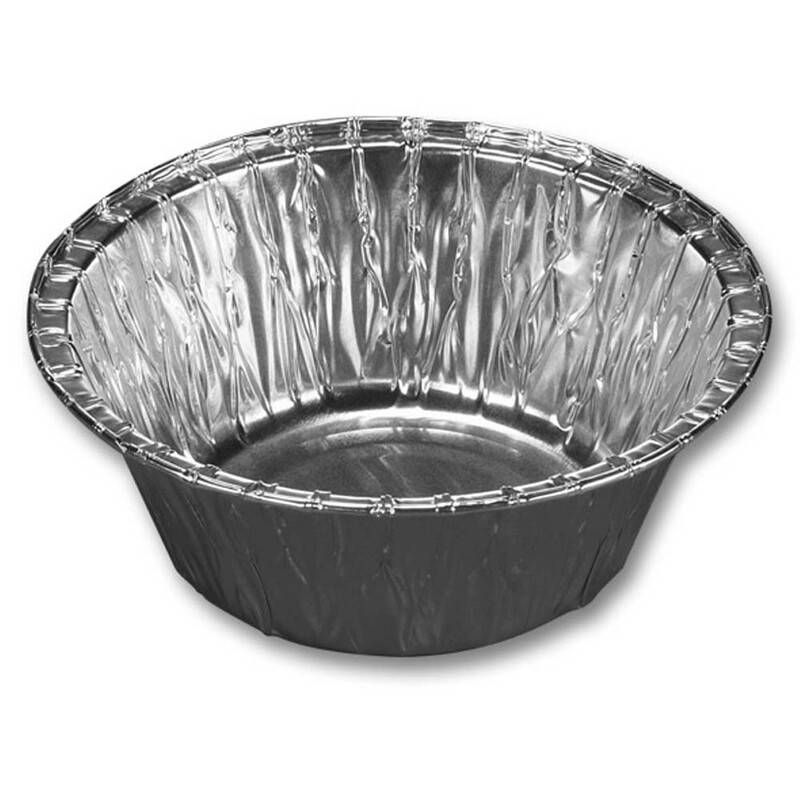 Foliebakke 350/04 light 350ml &Oslash;127x47mm rund 100stk/pak